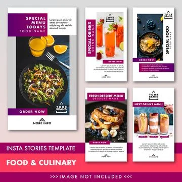 Insta Stories Template Ilustración de archivo