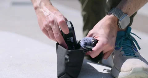 Insta360 Mic Pro Wireless Lavalier Microphone System Stock-Footage 342466508