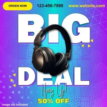 Instagram big deal post Stock Illustration