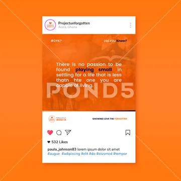 Instagram Educational Post PSD Template