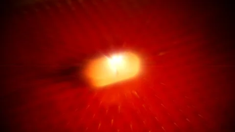 Instagram icon caption print over drug pill Stock Footage 118366687