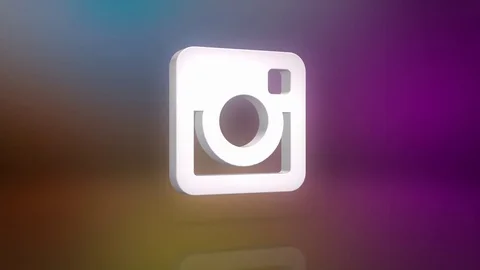 Instagram Icon Motion Background Stock Footage 72506365
