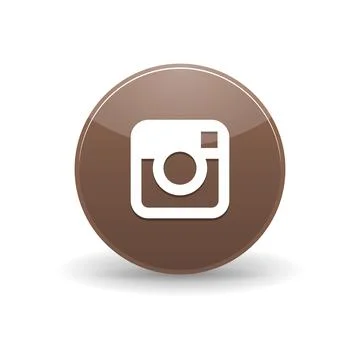 Instagram icon, simple style Stock Illustration