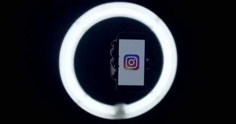 Premium Photo | Neon glowing instagram logo image on black background | Instagram  logo, Glow instagram logo, Instagram logo led