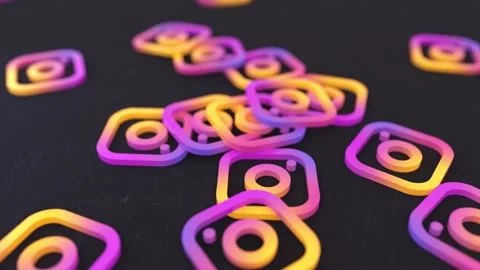 Instagram logo Stock-Footage 143565610