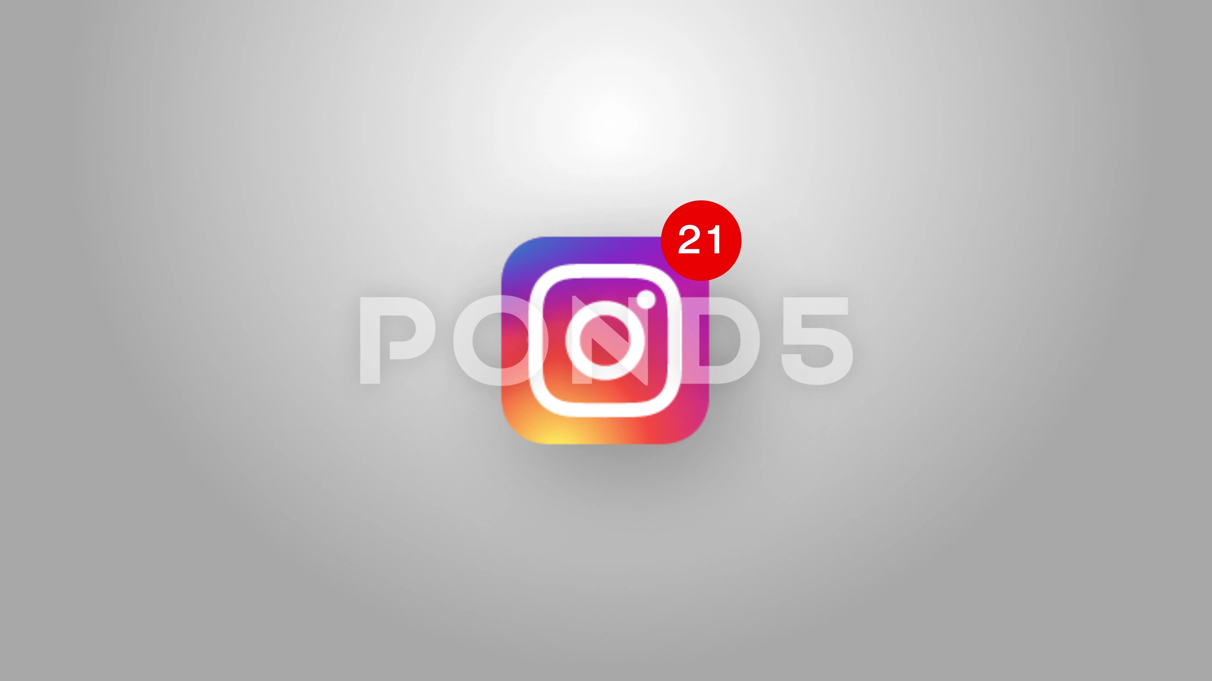 HD Live Instagram Button With Counter PNG