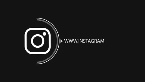 Instagram logo motion infographic Stock Footage 107078033