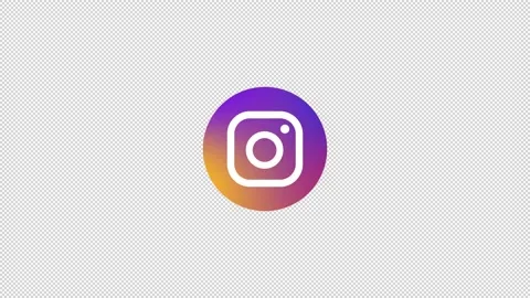 Instagram logo- moving icon loop Stock Footage 150543288