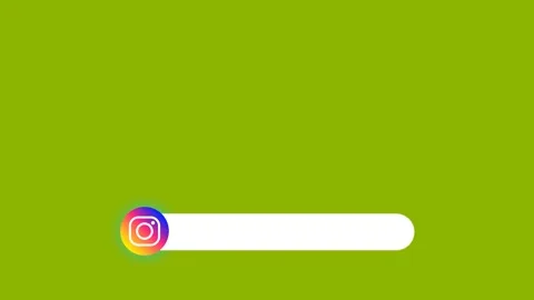 Instagram Lower Third animation on Green screen. Social Media Lower Thirds .. Video stock 247207565