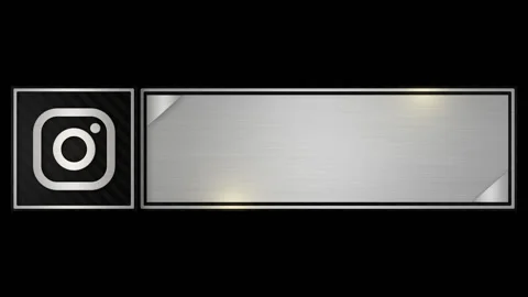 Instagram Lower Third Stock Footage 124939381