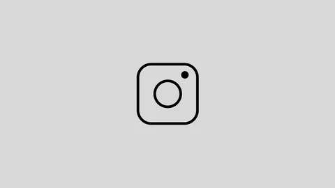 Instagram Motion Icon Stock Footage 74184497
