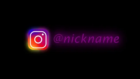 Instagram nickname Stock Footage 114387656