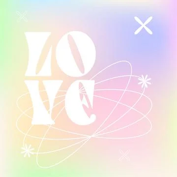 Instagram post selflove and selfcare template  grainy gradient. Love quotes Ilustración de archivo