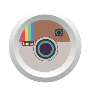 Instagram social logo 库存插图