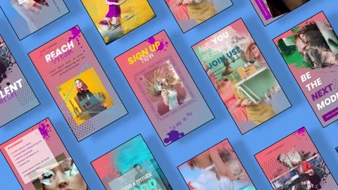 Instagram Stories: Artistic Pack After Effects stock