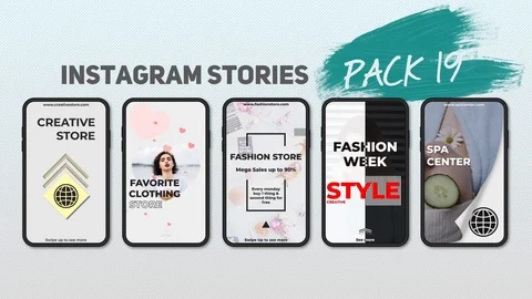 Instagram Stories Pack 19 Stock After Effects