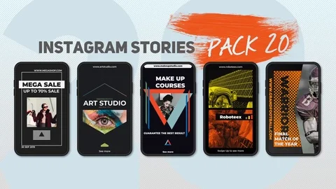 Instagram Stories Pack 20 Stock After Effects