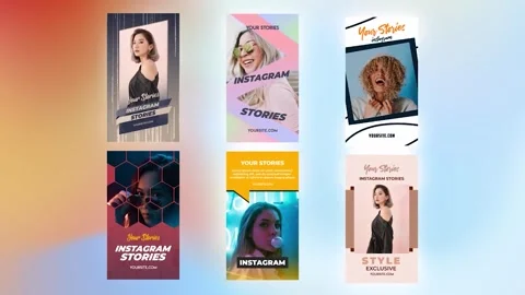 Instagram Stories Pack 23 After Effects stock