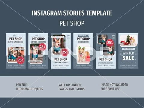 Instagram Stories Template PSD Template