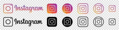 Instagram Vector Icon Set イラスト素材