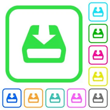 Install to hard drive vivid colored flat icons Stock Illustration