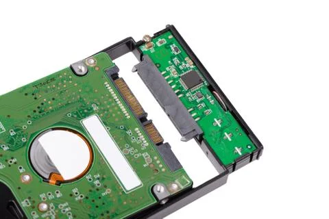 Install HDD to external enclosure case Stock Photos