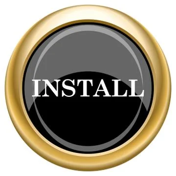 Install icon Stock Illustration