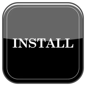 Install icon Stock Illustration