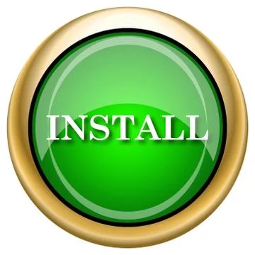 Install icon Illustrazione stock