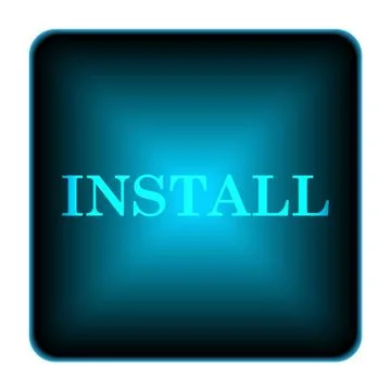 Install icon Illustrazione stock
