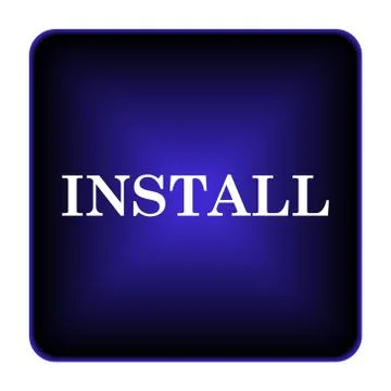 Install icon Illustrazione stock