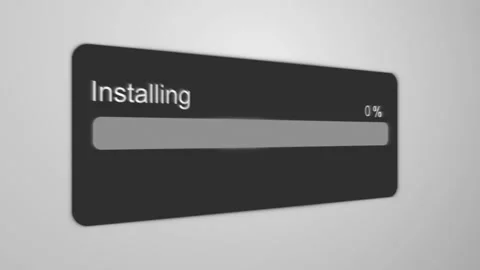 Install Program Process Animation Stock Footage 102445582