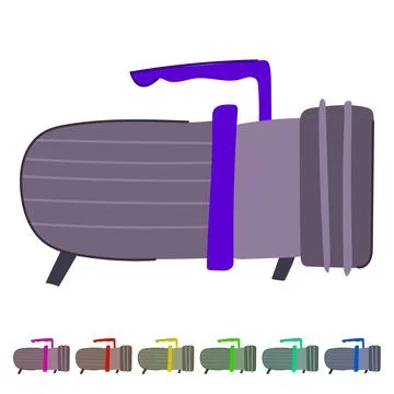 Install vacuum pump vector cartoon graphic 스톡 일러스트