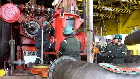 Installation and Maintenance Works. Stock Footage 129674551