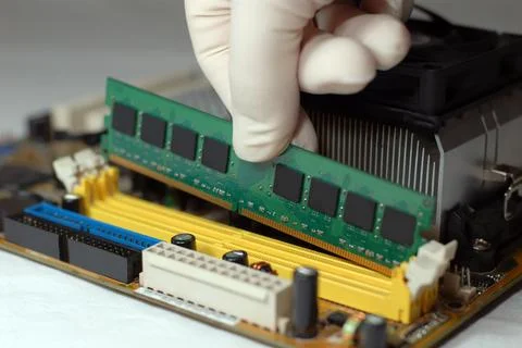 Installation Computer memory Stock Photos