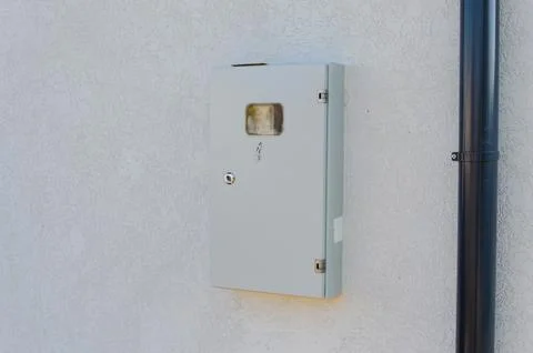 Installation of electric shield with circuit breakers and sockets Stock Photos