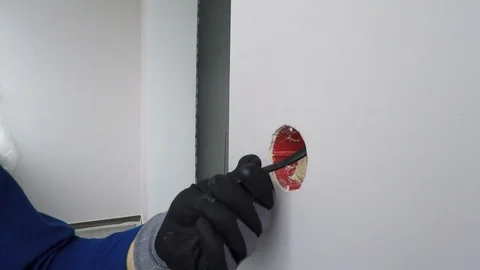 Installation of electrical equipment Stock Footage 83278876