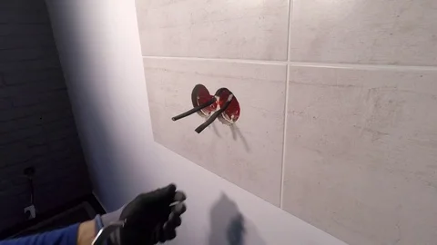 Installation of electrical equipment Stock Footage 83279156