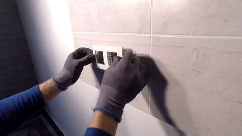 Installation of electrical equipment Video stock 83279240