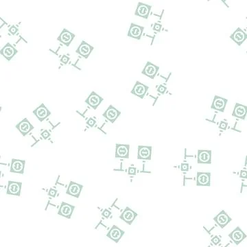 Installation of electrical socket glyph vector seamless pattern Stock Illustration