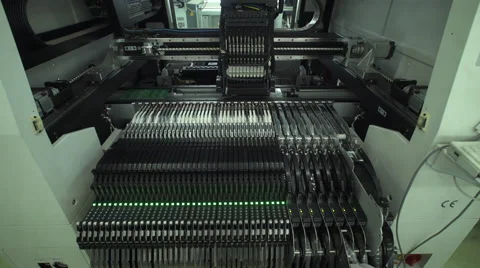 Installation Of Electronic Printed Circuit Boards Video stock 68659769