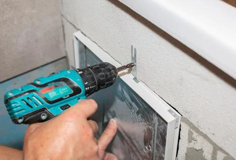 Installation Empty space for shelf under the bath. Maintenance repair renov.. Stock Photos