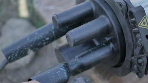 Installation of equipment for data transmission Stock Footage 86092127