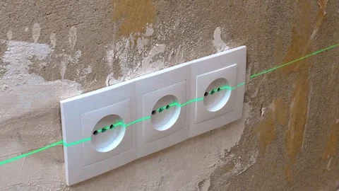 Installation Featuring Laser And Smooth Plastic Frame Details Stock Footage 328521409