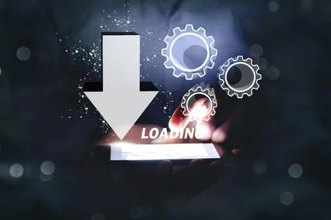 Installation files and applications 3d illustration Stock Photos