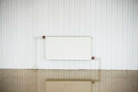 The installation of the heating system Stock Photos