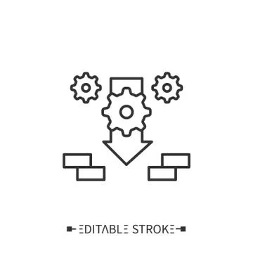 Installation icon. Editable vector illustration Stock Illustration