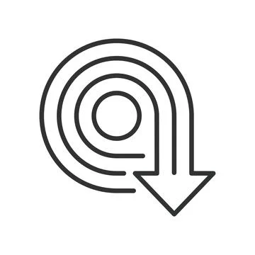 Installation icon in line design. Installation, setup, software, install Illustrazione stock