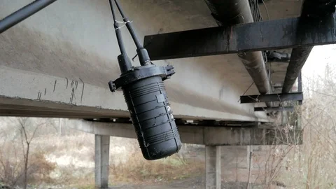 Installation of an Internet cable Stock Footage 126952174