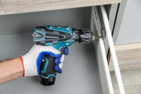 Installation of kitchen. Stock Photos